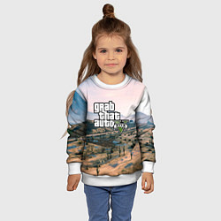 Свитшот детский Grand Theft Auto 5, цвет: 3D-белый — фото 2