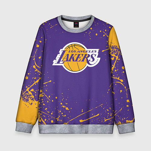 Детский свитшот LA LAKERS / 3D-Меланж – фото 1