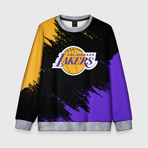 Детский свитшот LA LAKERS / 3D-Меланж – фото 1