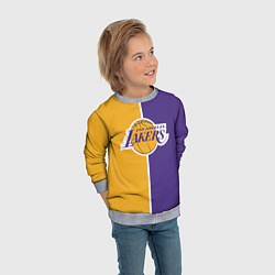 Свитшот детский LA LAKERS, цвет: 3D-меланж — фото 2