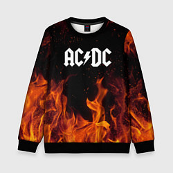 Свитшот детский AC DC, цвет: 3D-черный