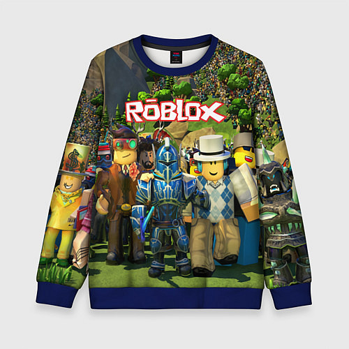 Детский свитшот ROBLOX / 3D-Синий – фото 1