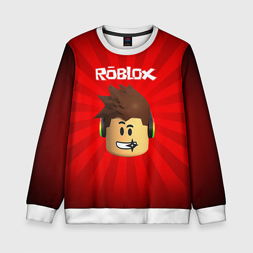 Детский свитшот ROBLOX / 3D-Белый – фото 1