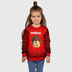 Свитшот детский ROBLOX, цвет: 3D-красный — фото 2