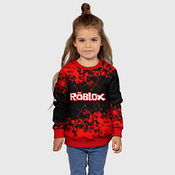Свитшот детский Roblox, цвет: 3D-красный — фото 2