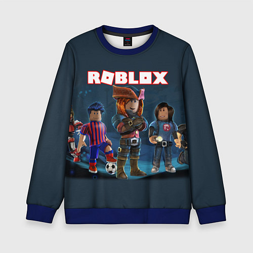 Детский свитшот ROBLOX / 3D-Синий – фото 1
