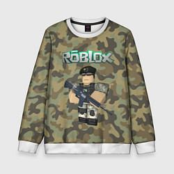 Детский свитшот Roblox 23 February Camouflage