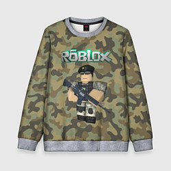 Свитшот детский Roblox 23 February Camouflage, цвет: 3D-меланж