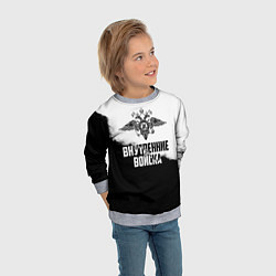 Свитшот детский Внутренние Войска, цвет: 3D-меланж — фото 2