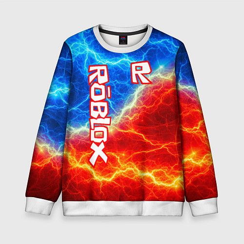 Детский свитшот ROBLOX / 3D-Белый – фото 1