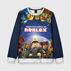 Свитшот детский ROBLOX, цвет: 3D-белый