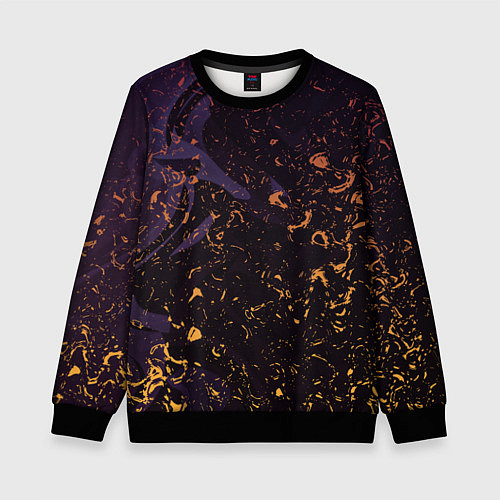 Детский свитшот Flame in the night / 3D-Черный – фото 1