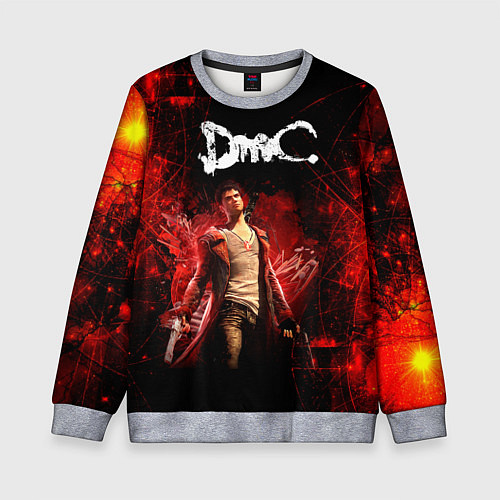 Детский свитшот Devil may cry / 3D-Меланж – фото 1