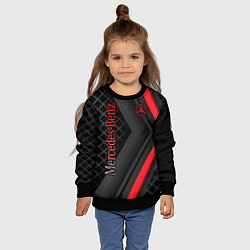 Свитшот детский Mercedes-Benz, цвет: 3D-черный — фото 2