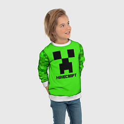 Свитшот детский MINECRAFT, цвет: 3D-белый — фото 2