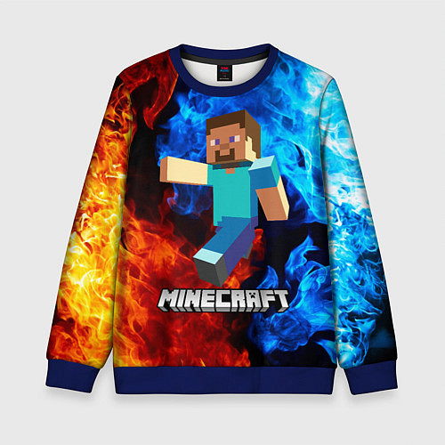 Детский свитшот MINECRAFT / 3D-Синий – фото 1