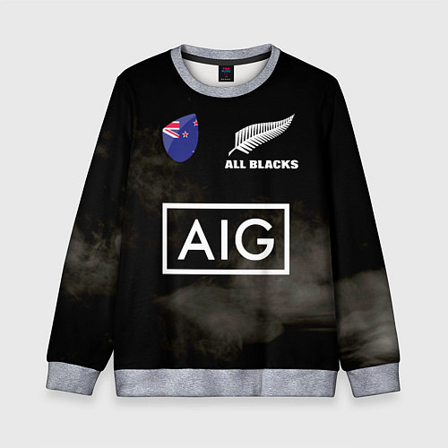 Детский свитшот ALL BLACKS / 3D-Меланж – фото 1