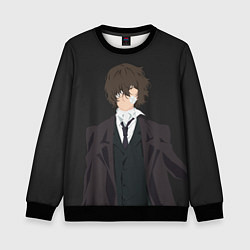 Свитшот детский Osamu Dazai, цвет: 3D-черный