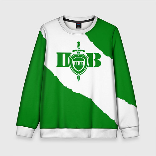 Детский свитшот Пограничные Войска / 3D-Белый – фото 1