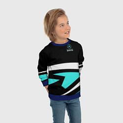 Свитшот детский Mercedes-AMG, цвет: 3D-синий — фото 2