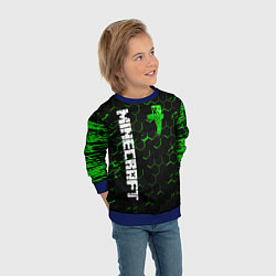 Свитшот детский MINECRAFT, цвет: 3D-синий — фото 2