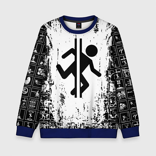 Детский свитшот PORTAL / 3D-Синий – фото 1