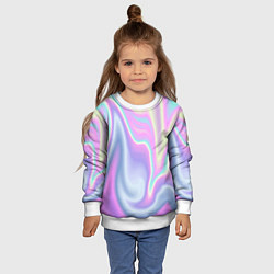 Свитшот детский Vaporwave, цвет: 3D-белый — фото 2