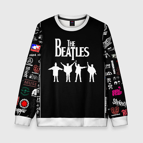 Детский свитшот Beatles / 3D-Белый – фото 1