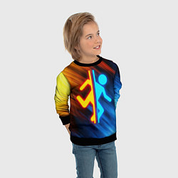 Свитшот детский PORTAL, цвет: 3D-черный — фото 2