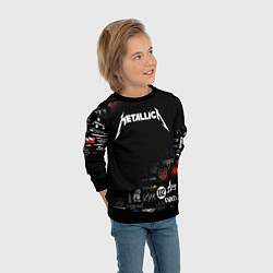 Свитшот детский Metallica, цвет: 3D-черный — фото 2