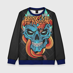 Свитшот детский Bring Me the Horizon, цвет: 3D-синий