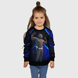 Свитшот детский Fortnite Meowscles Shadow, цвет: 3D-черный — фото 2