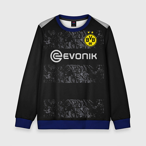 Детский свитшот Borussia away 19-20 / 3D-Синий – фото 1