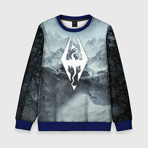 Детский свитшот THE ELDER SCROLLS / 3D-Синий – фото 1