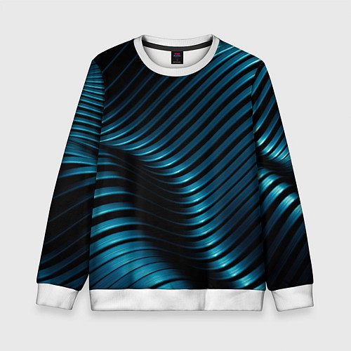 Детский свитшот Плавность, / 3D-Белый – фото 1