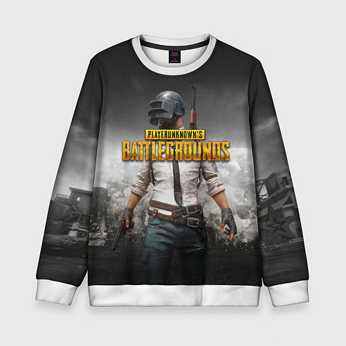 Детский свитшот PUBG / 3D-Белый – фото 1