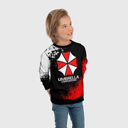 Свитшот детский RESIDENT EVIL UMBRELLA, цвет: 3D-черный — фото 2