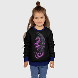 Свитшот детский Purple Dragon, цвет: 3D-синий — фото 2