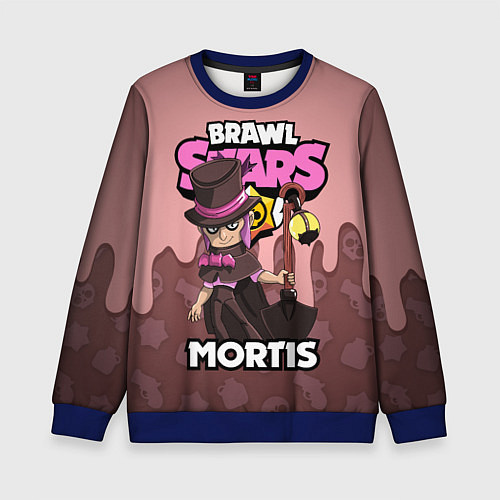 Детский свитшот BRAWL STARS MORTIS / 3D-Синий – фото 1