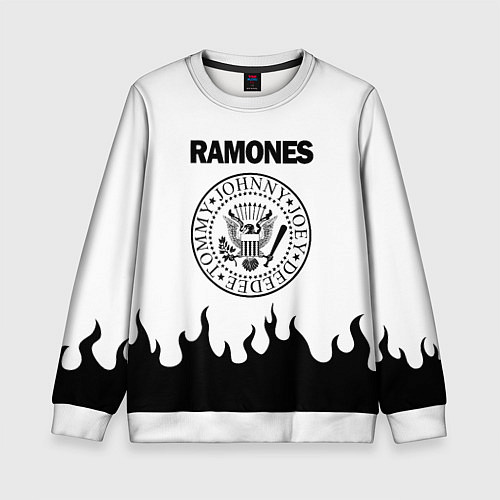 Детский свитшот RAMONES / 3D-Белый – фото 1