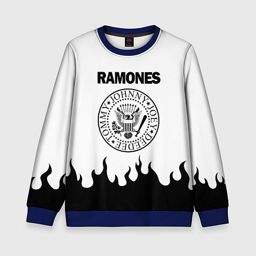 Детский свитшот RAMONES / 3D-Синий – фото 1