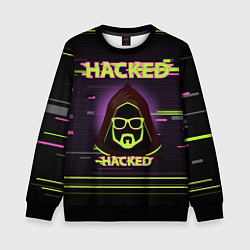Свитшот детский Hacked, цвет: 3D-черный