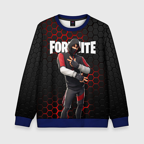 Детский свитшот FORTNITE IKONIK / 3D-Синий – фото 1