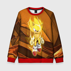 Свитшот детский Sonic, цвет: 3D-красный