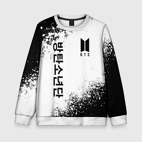 Детский свитшот BTS / 3D-Белый – фото 1