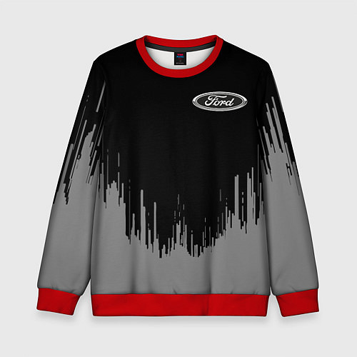 Детский свитшот Ford чб / 3D-Красный – фото 1