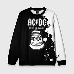 Свитшот детский ACDC Back in Black, цвет: 3D-черный