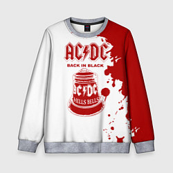 Свитшот детский ACDC Back in Black, цвет: 3D-меланж