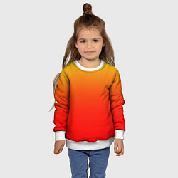 Свитшот детский Оранж, цвет: 3D-белый — фото 2