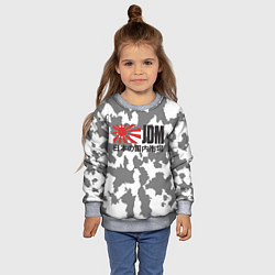 Свитшот детский JDM Style, цвет: 3D-меланж — фото 2